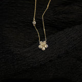 925 Sterling Silver Flowers Necklace For Women – Jewelry Gift Ideas — 3