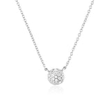 Classic Pebble Round Pendant Necklace In Sterling – Jewelry Gift Ideas — 3