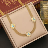 Turquoise Stainless Steel Necklace Simple – Jewelry Gift Ideas — 5