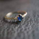 Fashion Personality Simple Zirconium Gold Plated Ring – Stylish Gifts — 2