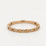 Women's Titanium Steel Rose Gold Plated Tailor Ring – Gifts for Her — 4