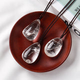 Natural White Crystal Drop-shaped Polished Rough – Jewelry Gift Ideas — 3