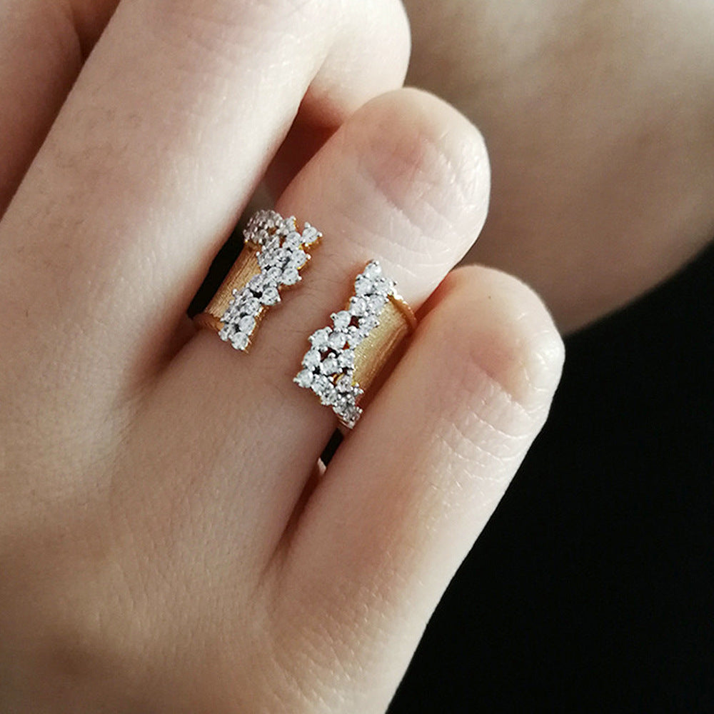 Women's Luxury Micro Set Zircon Ring – Gifts for Her — 1