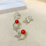 925 Silver Needle Sweet Tulip Earrings One Style – Stylish Gifts — 6