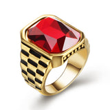 Retro Fashion Personality Gemstone Men's Titanium – Stylish Gifts — 14