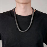 Vintage Stainless Steel Black Snake Necklace – Jewelry Gift Ideas — 1