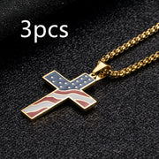 Flag Cross Necklace – Jewelry Gift Ideas — 8