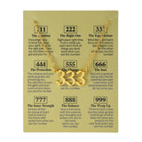 Women's Electroplated Gold Angel Number Necklace – Jewelry Gift Ideas — 5