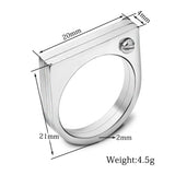 Trendy Stainless Steel Geometric Rings for Women – Jewelry Gift Ideas — 4