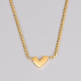 Faceted Heart Necklace Clavicle Chain Fashion – Jewelry Gift Ideas — 2