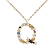 English Letter Necklace Female Colorful Crystals – Jewelry Gift Ideas — 12