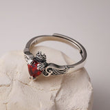 Vintage Heart Shaped Zircon Ring Female – Gifts for Her — 3