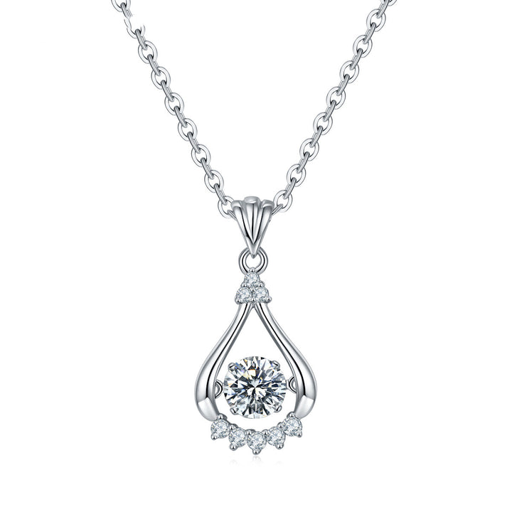 Silver Plated White Gold Moissanite Diamond – Jewelry Gift Ideas — 1