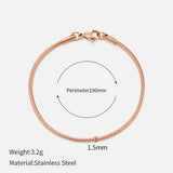 Women's Titanium Steel Snake Bone Chain Bracelet – Jewelry Gift Ideas — 5