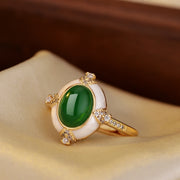 Retro Mid-ancient Oval Red Sapphire Blue Women's Light – Gifts for Her — 4