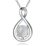 Birthstone Octagonal Pendant Sterling Silver – Jewelry Gift Ideas — 9
