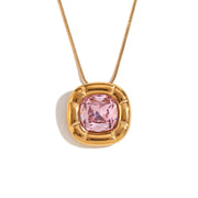 18K Gold Round Corner Square Flower Zircon Ear – Jewelry Gift Ideas — 8