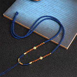 Handmade Pendant Braid Lanyard Emerald Round Jade – Jewelry Gift Ideas — 5
