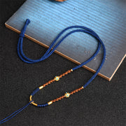 Handmade Pendant Braid Lanyard Emerald Round Jade – Jewelry Gift Ideas — 5