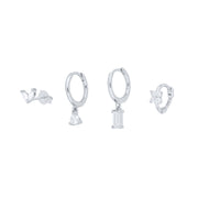 Women's Geometric Flower Zircon Earrings – Gifts for Her — 3