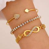 Women's Heart Bracelet Three-piece Suit – Jewelry Gift Ideas — 1