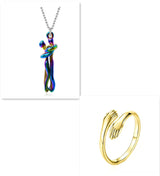 Love Hug Necklace Unisex Men Women Couple Jewelry – Gifts for Couples — 20