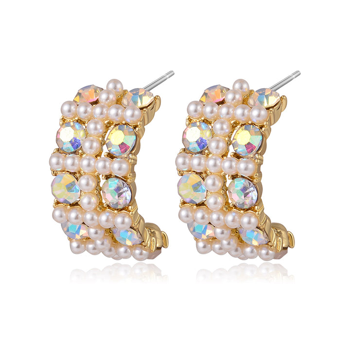 Earrings Frosted Shell Beads Solid Color – Holiday Gift Ideas — 1