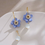 Flower Earrings Design Soft And Trendy Opal – Everyday Gifts — 2