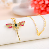 Fashionable All-match Color Zircon Necklace – Jewelry Gift Ideas — 7