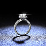 925 Sterling Silver Ring Moissanite Six Claw – Thoughtful Gifts — 8