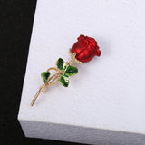 Three-dimensional Rose Flower Rhindiamond-style Brooch – Stylish Gifts — 7