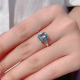 Elegant Rectangular Light Ocean Blue Simulation – Small Gift Ideas — 2