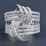 Fashion Women's Zircon Ring Light Luxury Cross – Stylish Gifts — 3