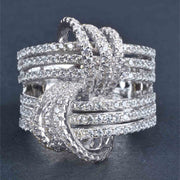 Fashion Women's Zircon Ring Light Luxury Cross – Stylish Gifts — 3