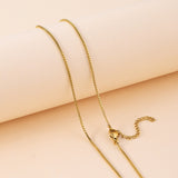 Titanium Steel Box Chain Necklace Square Single – Jewelry Gift Ideas — 4