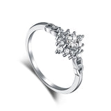 Sterling Silver Ring With Diamonds Simple Ladies – Practical Gifts — 6