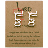 12 Constellation Old English Letter Stud Earrings – Gifts for Her — 7