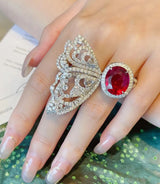 Cold Ins High-grade Color Treasure French Ruby Ring – Stylish Gifts — 4