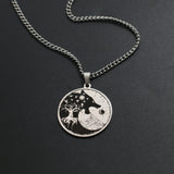 Mens Vintage Wolf Head Tree Of Life Pendant – Jewelry Gift Ideas — 1