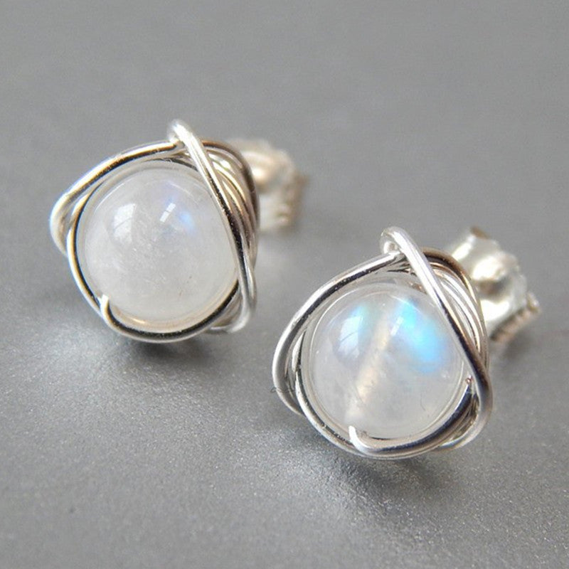 Colorful Imitation Moonstone Earrings Women's Fashion – Stylish Gifts — 1