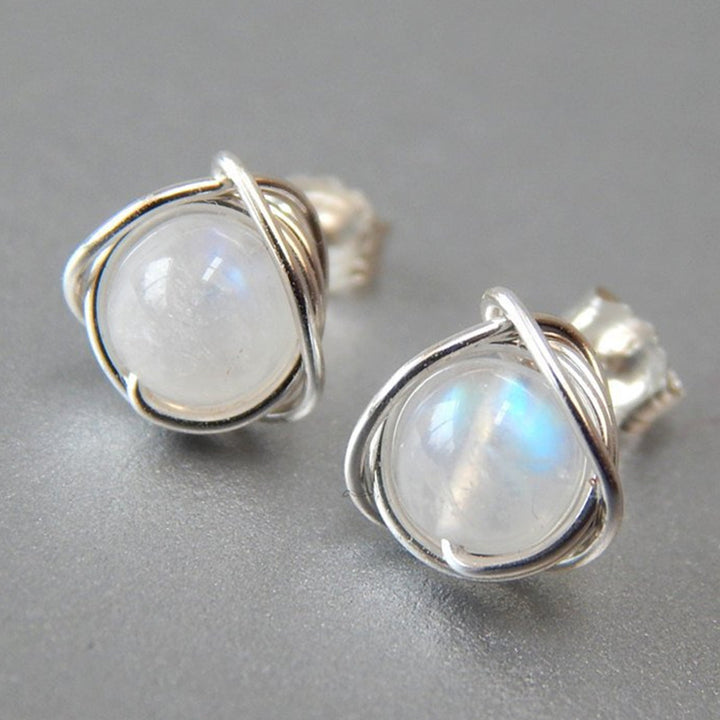 Colorful Imitation Moonstone Earrings Women's Fashion – Stylish Gifts — 1