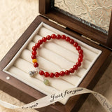 Single-loop Natural Agate Bracelet With Silver – Jewelry Gift Ideas — 5