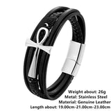 Men's Fashion Multi-layer Braided Leather Bracelet – Stylish Gifts — 4