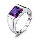 925 Sterling Silver Sapphire Emerald Men's Ring – Stylish Gifts — 8