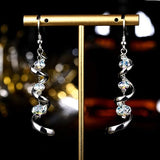 Fashion Spiral Ribbon Multi-drop Teardrop Earrings – Stylish Gifts — 3
