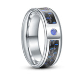 Titanium Steel Veneer Carbon Fiber Ring – Meaningful Gifts — 3
