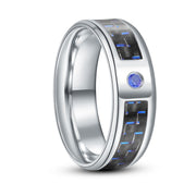 Titanium Steel Veneer Carbon Fiber Ring – Meaningful Gifts — 3