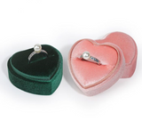 Corduroy Delicate Portable Heart Ring Jewelry Box – Jewelry Gift Ideas — 5