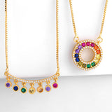Pendant Geometric Round Curved Bar Necklace – Jewelry Gift Ideas — 3