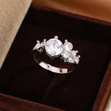 Round Artificial High Carbon Rhinestone Ring – Surprise Gifts — 6